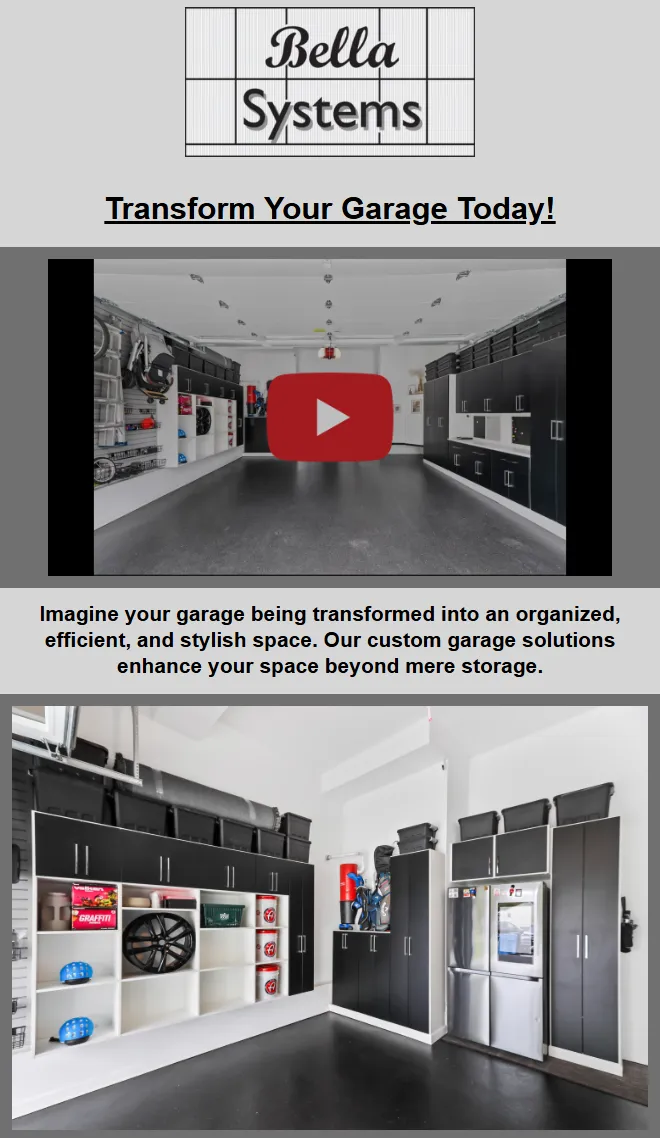 Email newsletter design with brand consistent styling