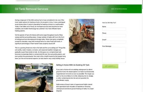 Hydroscience website design
