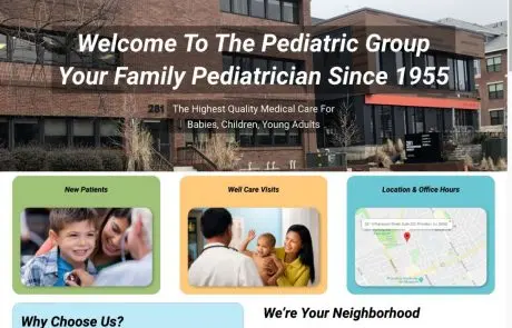 Pediatric Group website design