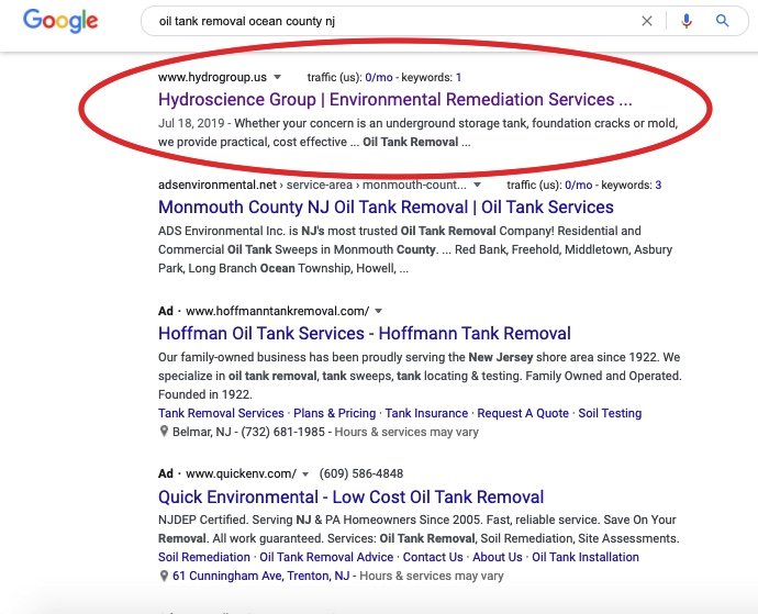 Hydroscience Group ranking improvement